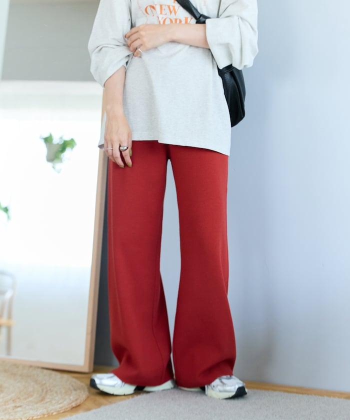 針織寬鬆休閒褲