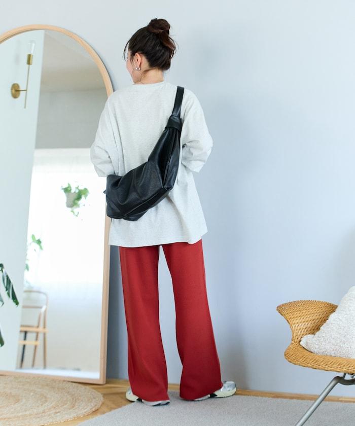 針織寬鬆休閒褲