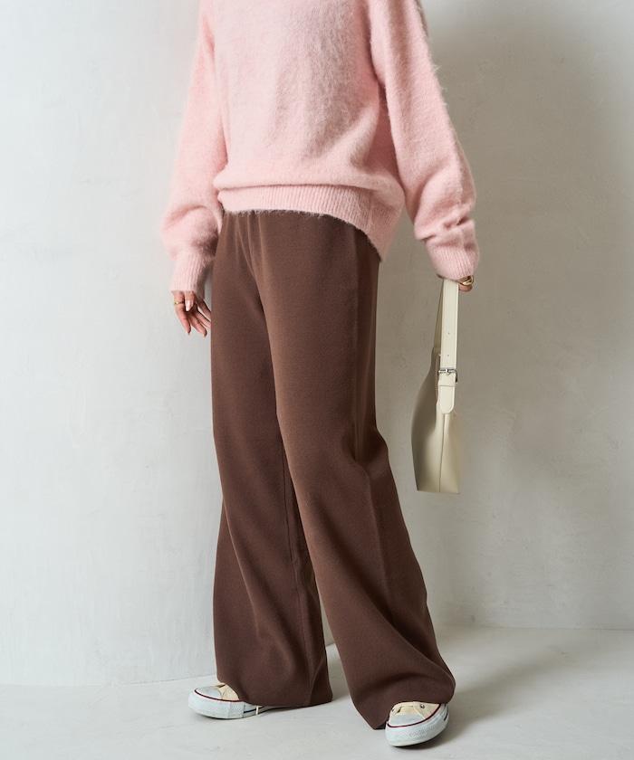 針織寬鬆休閒褲