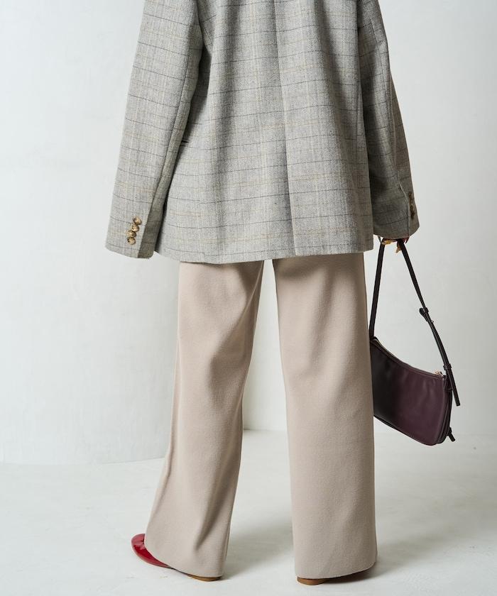 針織寬鬆休閒褲