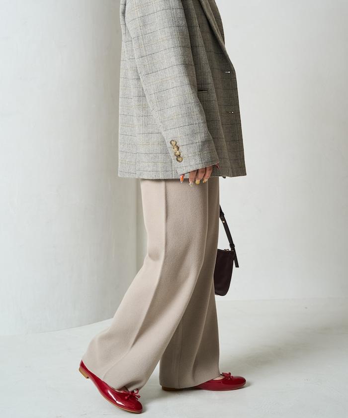 針織寬鬆休閒褲