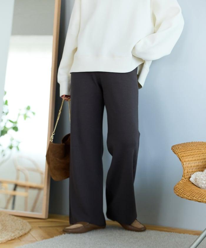 針織寬鬆休閒褲