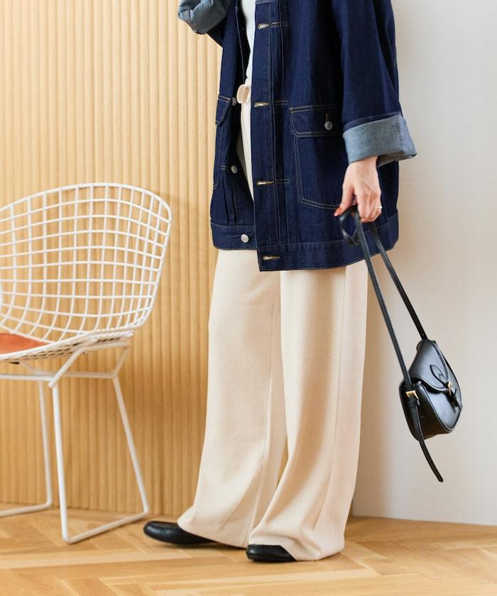 針織寬鬆休閒褲