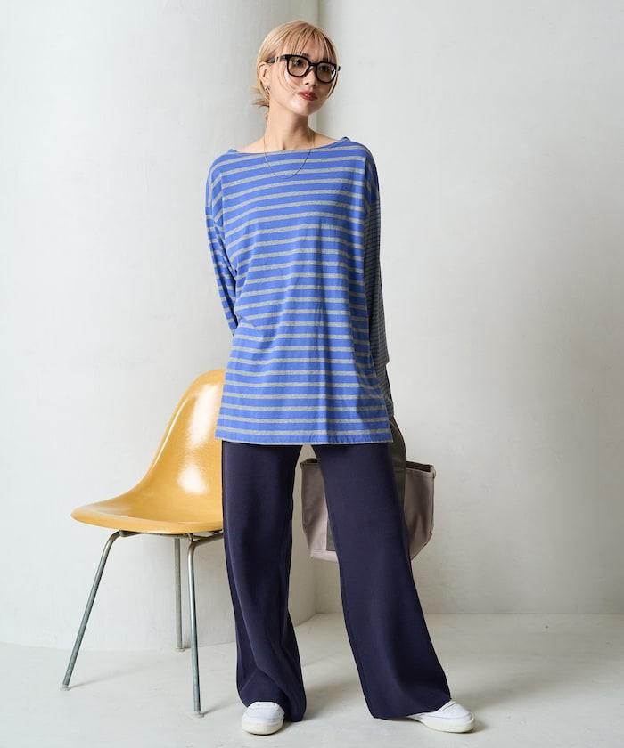 針織寬鬆休閒褲