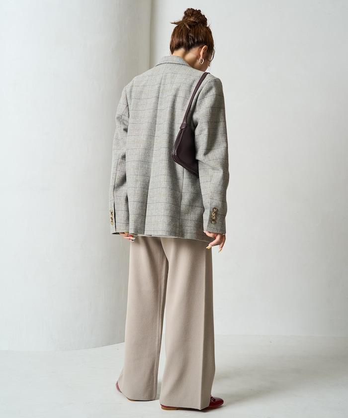 針織寬鬆休閒褲