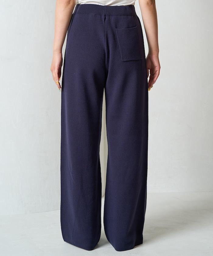 針織寬鬆休閒褲