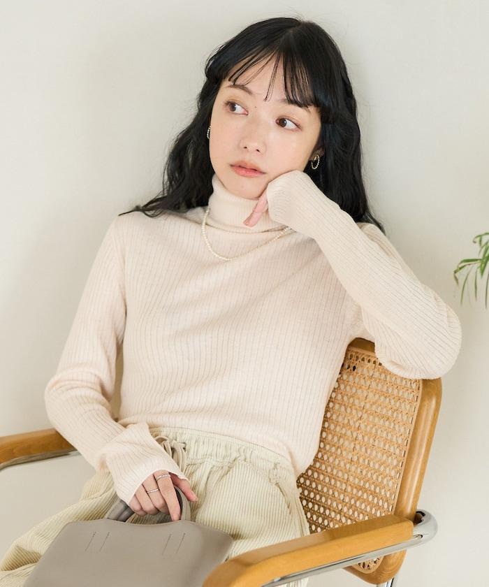 可水洗高領針織衫