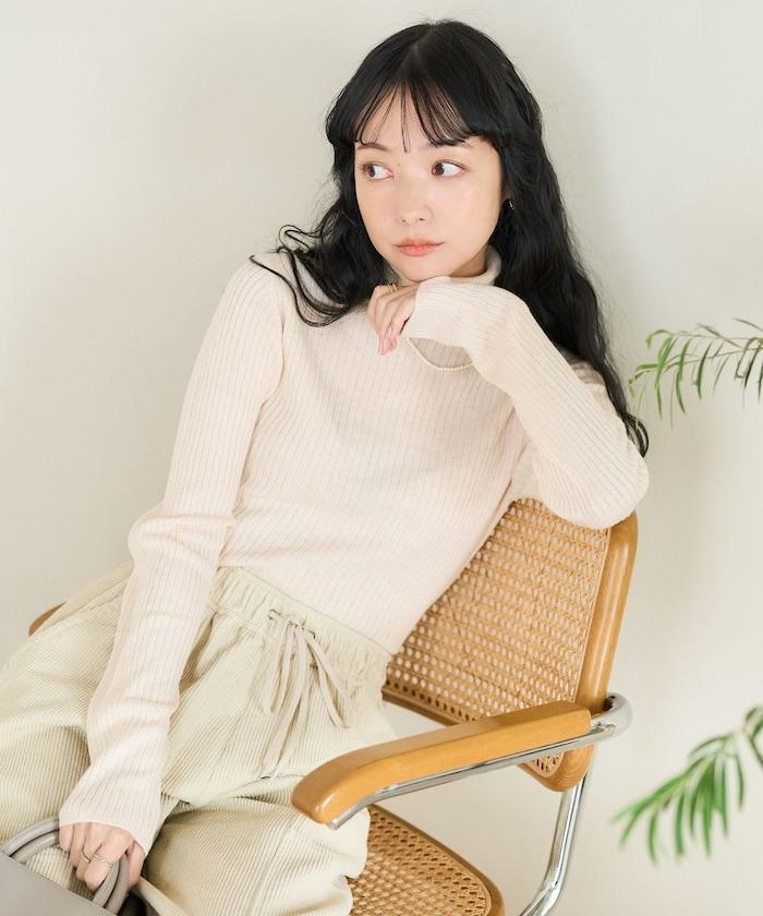 可水洗高領針織衫