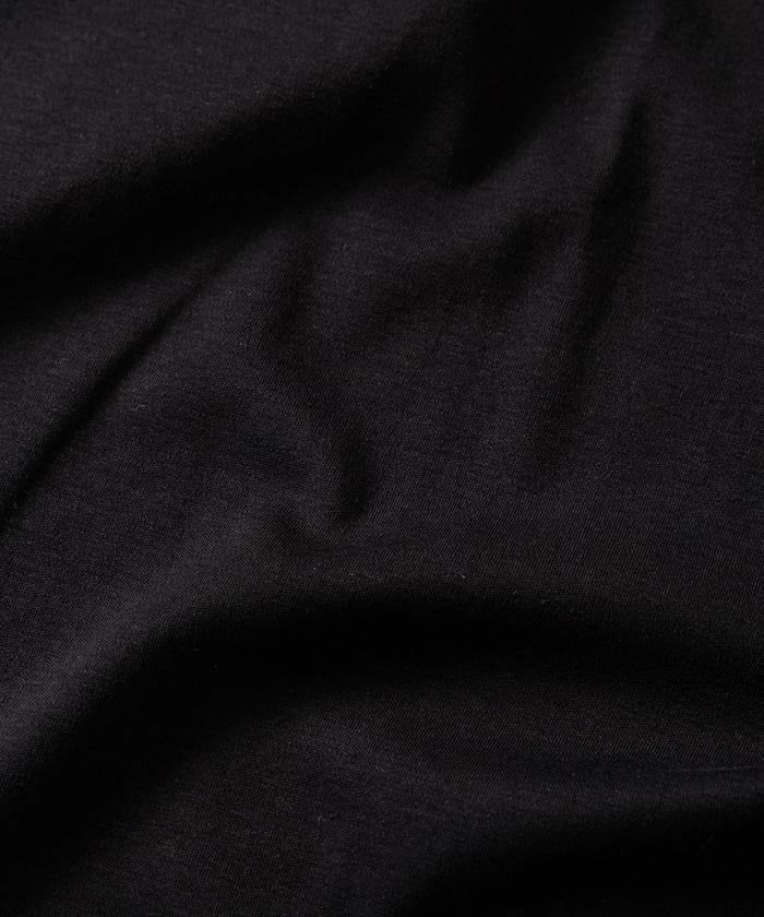 高捻順滑純色長袖T恤 無圖案