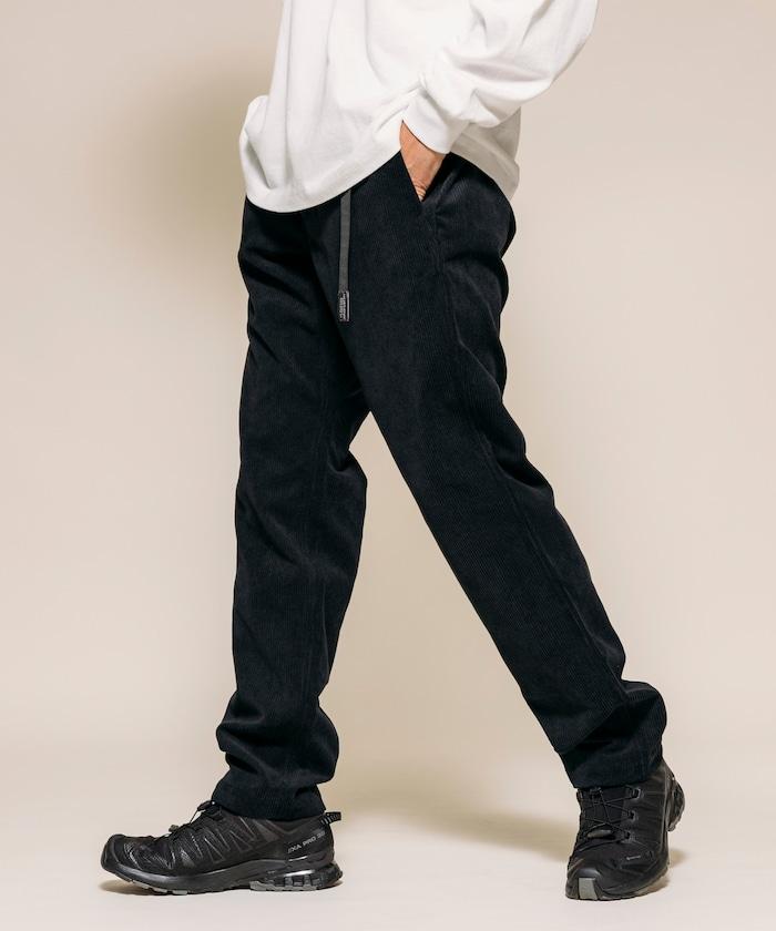 燈芯絨 SOLOTEX 修身款編織腰帶長褲