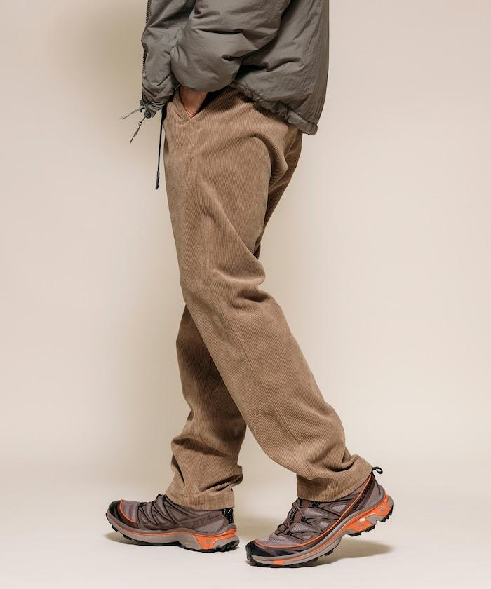 燈芯絨 SOLOTEX 修身款編織腰帶長褲