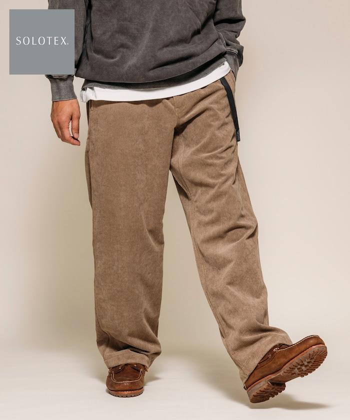 燈芯絨 SOLOTEX 常規版型 編織腰帶長褲