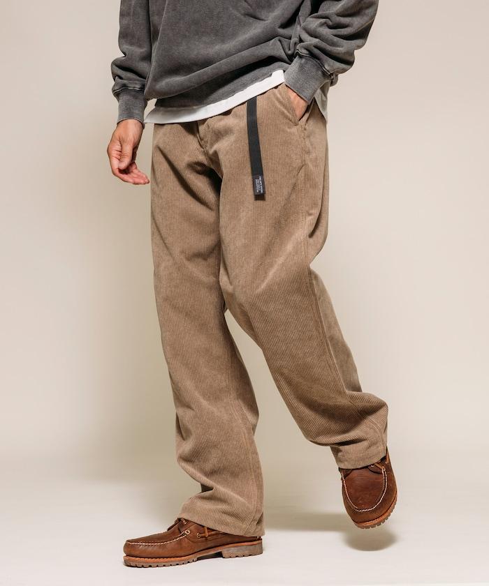 燈芯絨 SOLOTEX 常規版型 編織腰帶長褲