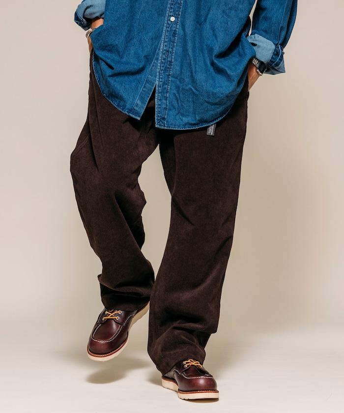 燈芯絨 SOLOTEX 常規版型 編織腰帶長褲