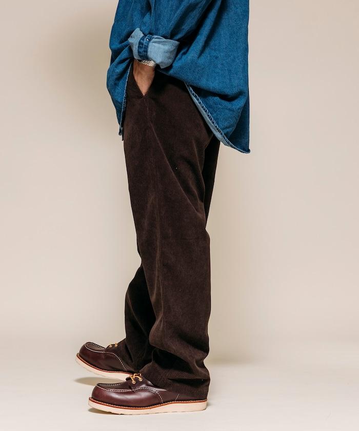 燈芯絨 SOLOTEX 常規版型 編織腰帶長褲