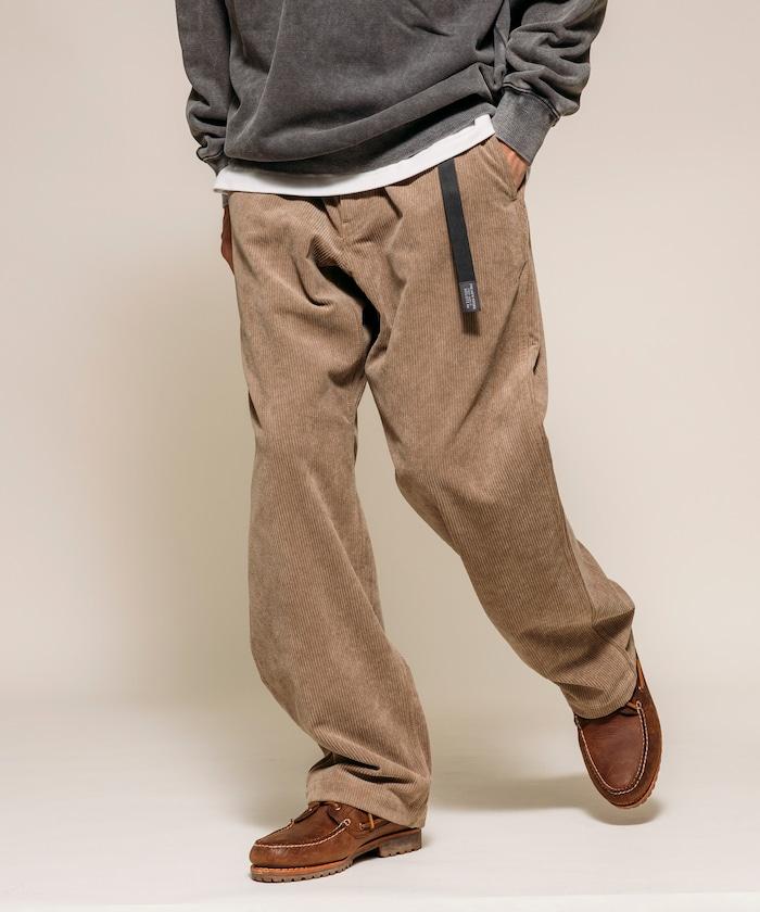 燈芯絨 SOLOTEX 常規版型 編織腰帶長褲