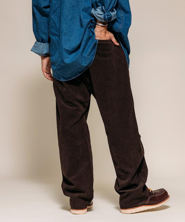 燈芯絨 SOLOTEX 常規版型 編織腰帶長褲