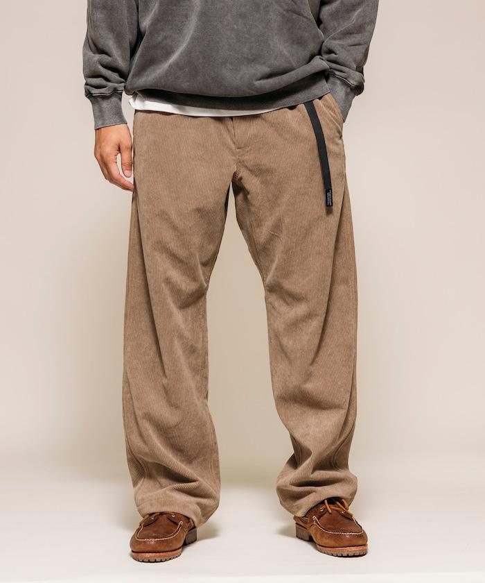 燈芯絨 SOLOTEX 常規版型 編織腰帶長褲