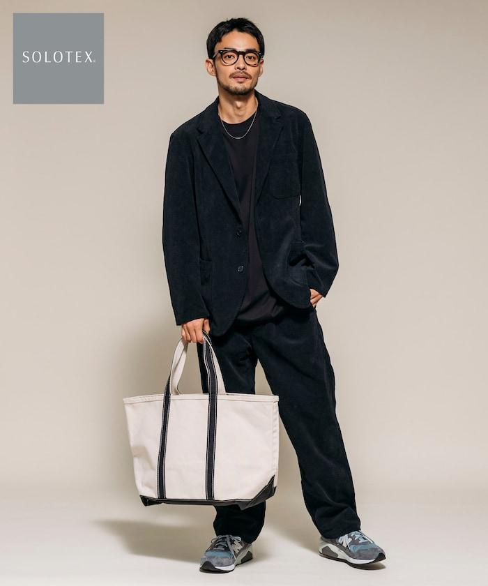 SOLOTEX 燈芯絨兩粒扣西裝套裝 休閒版型西裝外套 燈芯絨長褲