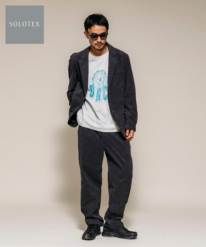 SOLOTEX 燈芯絨兩粒扣西裝套裝 休閒版型西裝外套 燈芯絨長褲