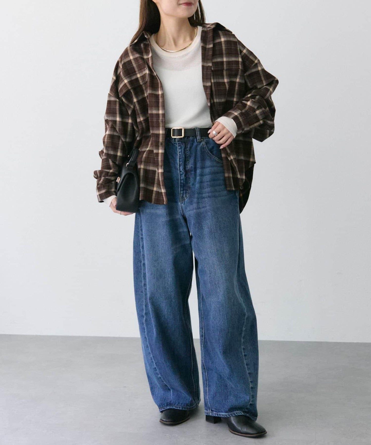 漸變格紋襯衫