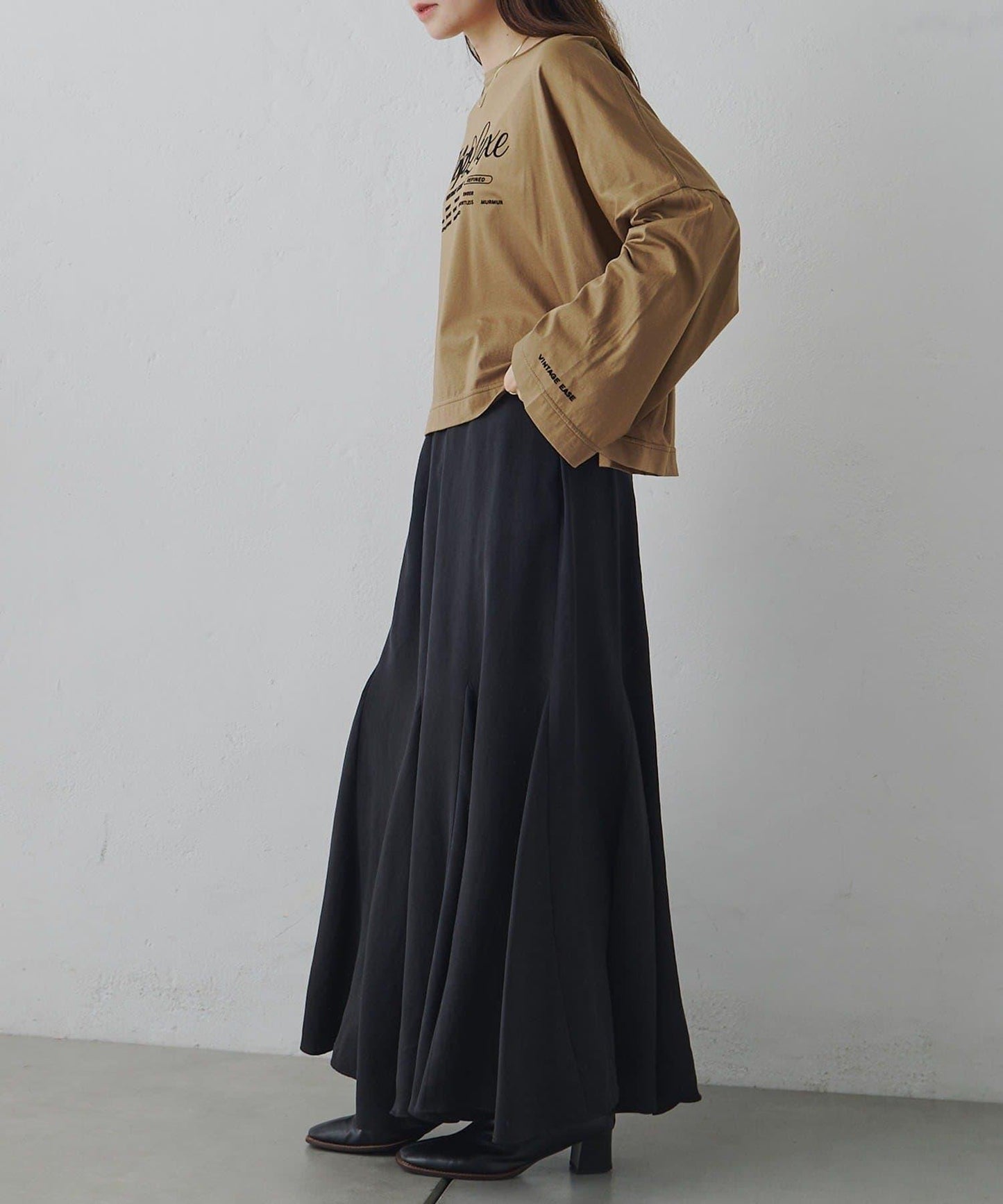 再生棉絲光植絨印花T恤