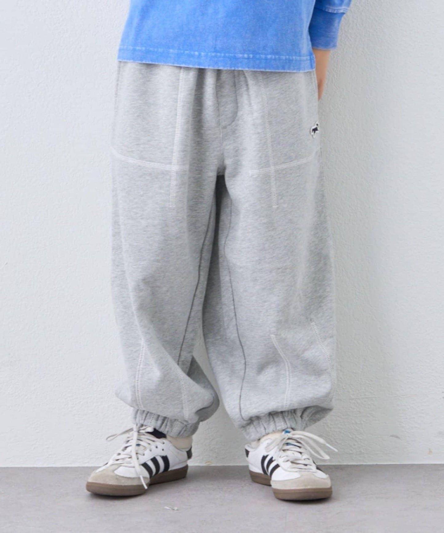 【KIDS】【FOX×TYPY】拼色縫線衛褲