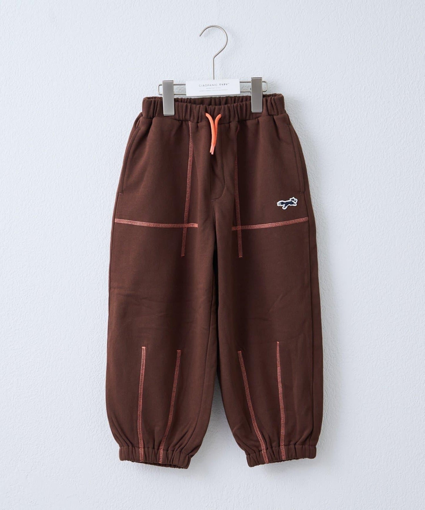 【KIDS】【FOX×TYPY】拼色縫線衛褲