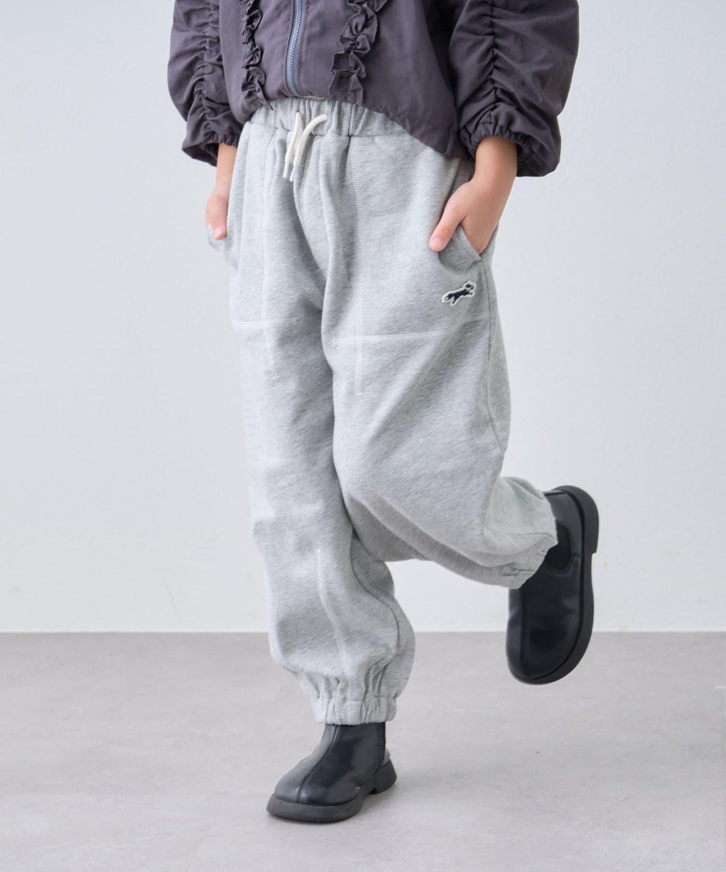 【KIDS】【FOX×TYPY】拼色縫線衛褲