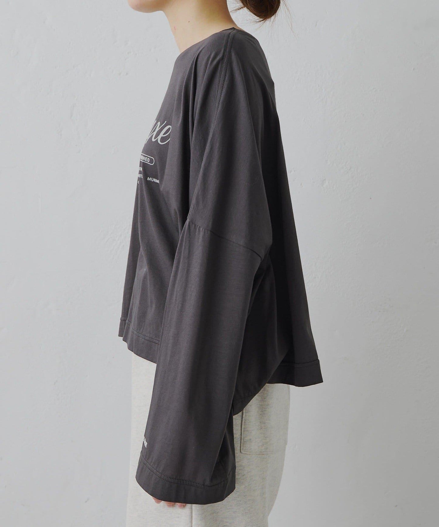 再生棉絲光植絨印花T恤