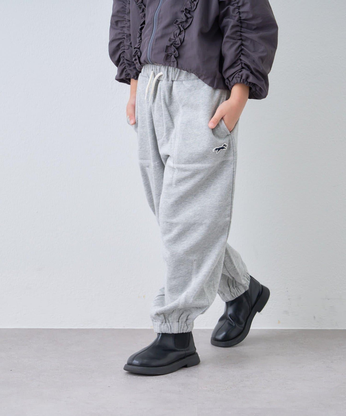 【KIDS】【FOX×TYPY】拼色縫線衛褲