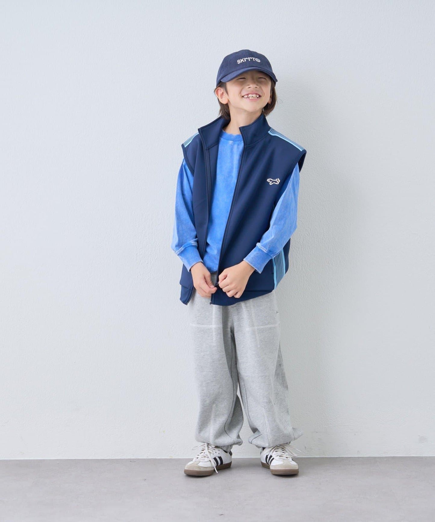 【KIDS】【FOX×TYPY】拼色縫線衛褲