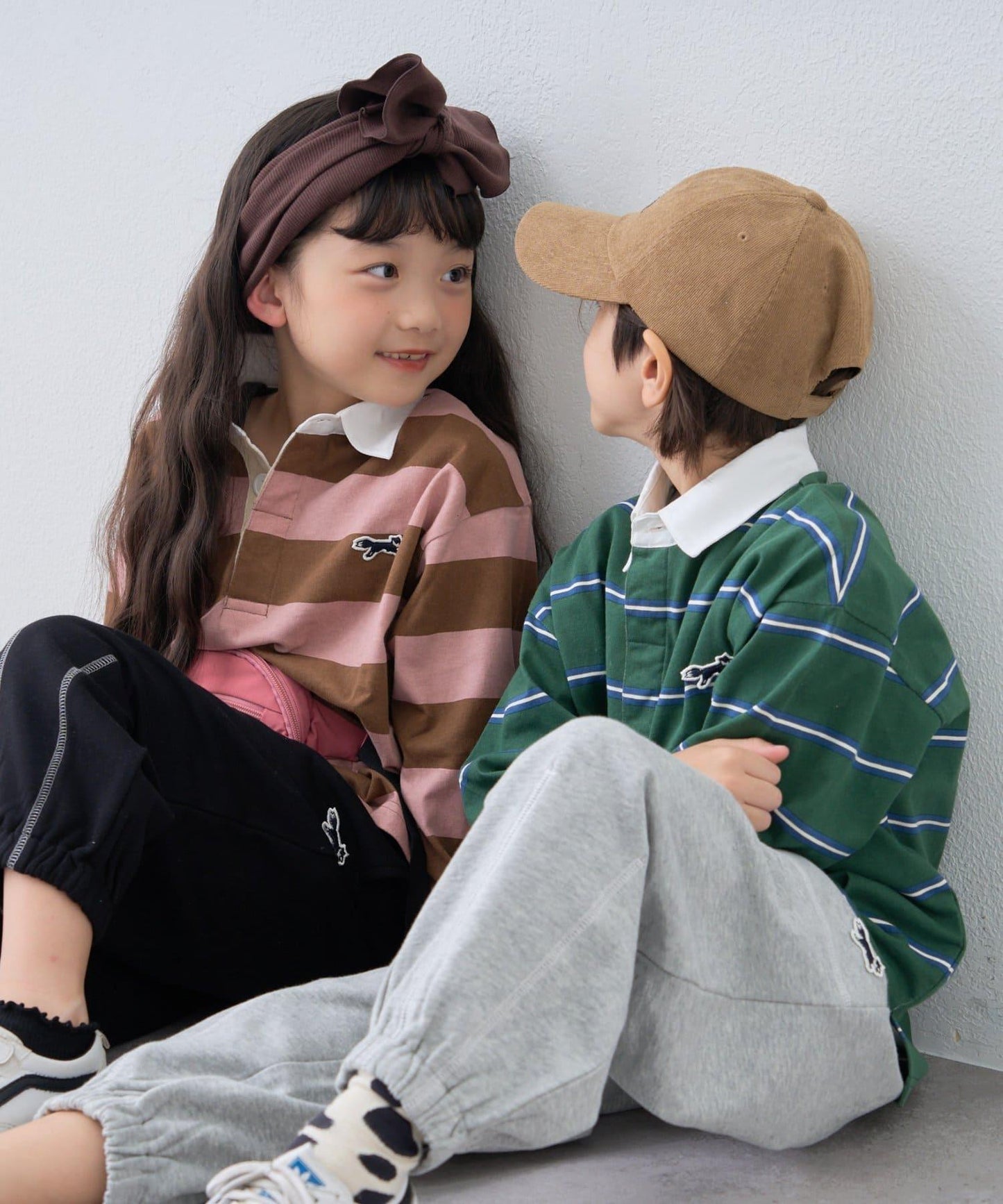 【KIDS】【FOX×TYPY】條紋橄欖球衫