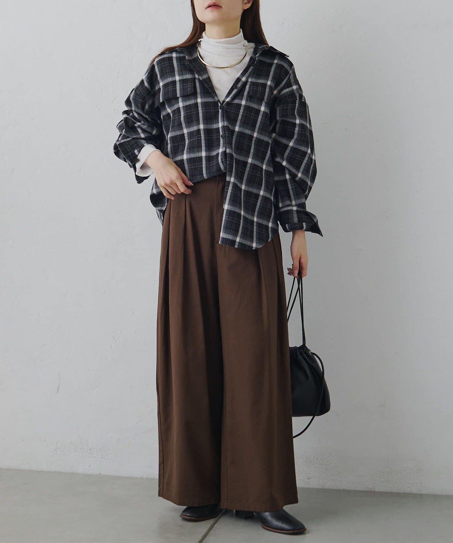 【25AW新色上市!】棉質透視高領T恤