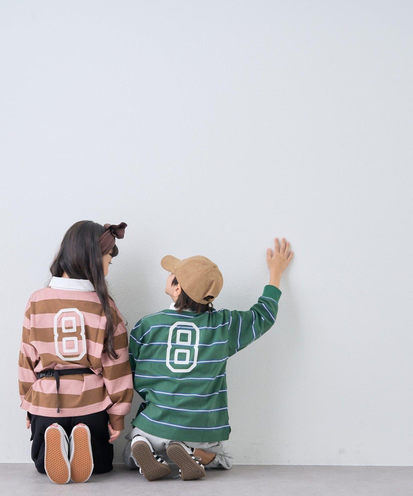 【KIDS】【FOX×TYPY】條紋橄欖球衫