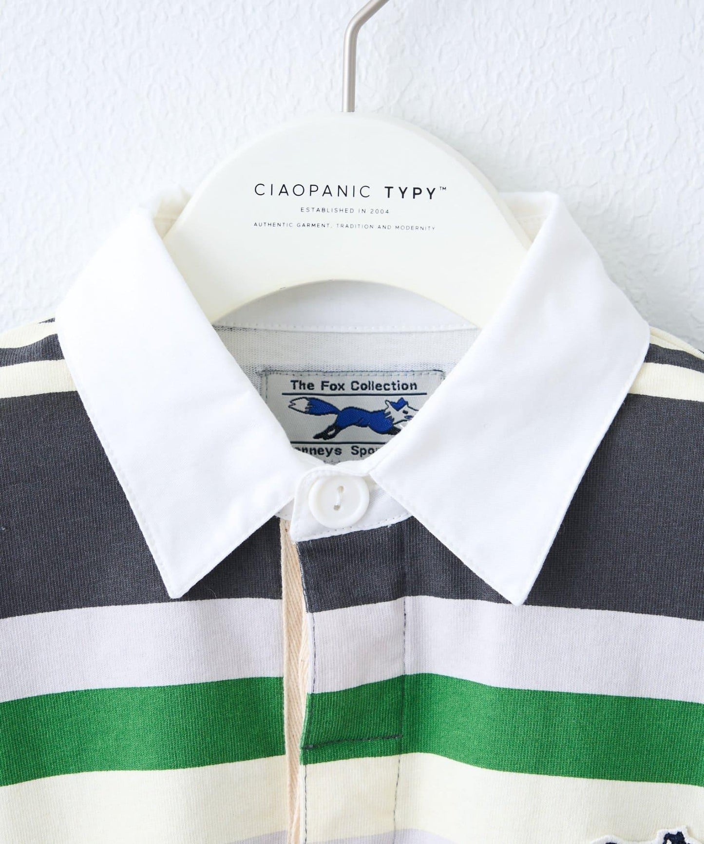 【KIDS】【FOX×TYPY】條紋橄欖球衫