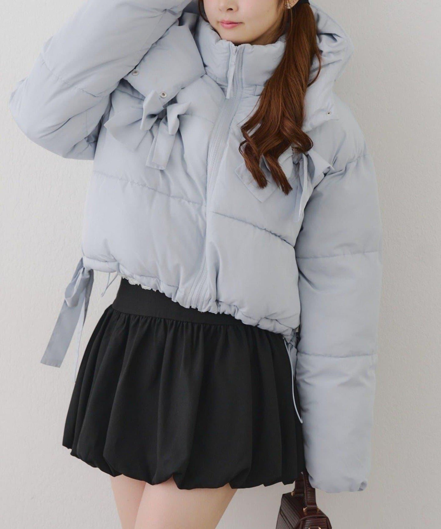 冬季保暖可拆卸蝴蝶結棉服【RMAF】