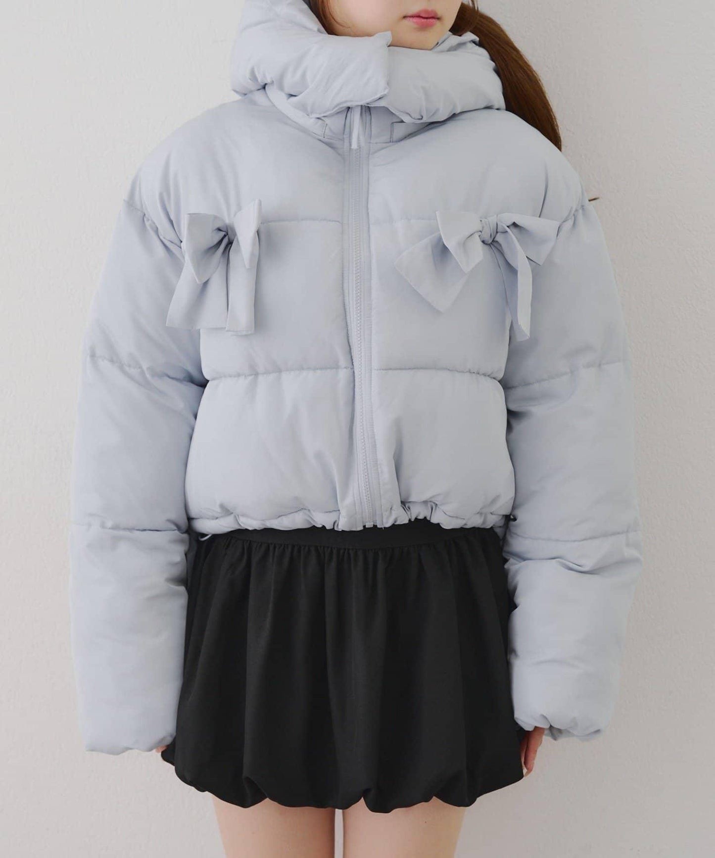 冬季保暖可拆卸蝴蝶結棉服【RMAF】