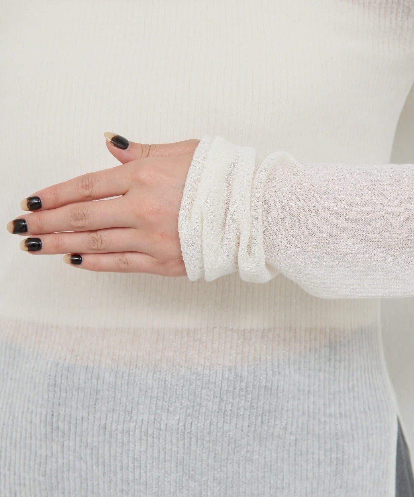 【近日開始】【CHIHAYA聯名】透視羅紋高領衫