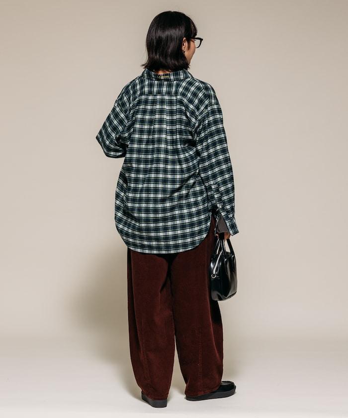 燈芯絨燈籠褲/弧形褲