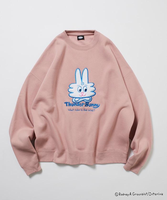 Thunder Bunny / 《Thunder Bunny》 / 特別款寬鬆版型毛圈繡圓領衛衣【限量】