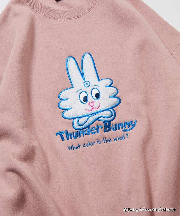 Thunder Bunny / 《Thunder Bunny》 / 特別款寬鬆版型毛圈繡圓領衛衣【限量】