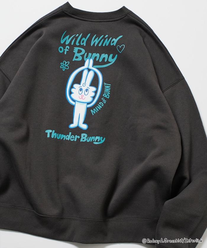 Thunder Bunny / 《Thunder Bunny》 / 特別款寬鬆版型背部印花圓領衛衣【限量】