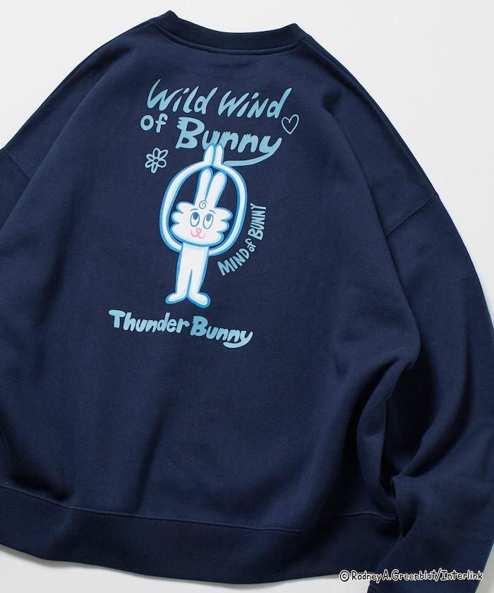 Thunder Bunny / 《Thunder Bunny》 / 特別款寬鬆版型背部印花圓領衛衣【限量】