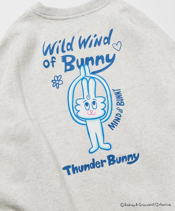 Thunder Bunny / 《Thunder Bunny》 / 特別款寬鬆版型背部印花圓領衛衣【限量】