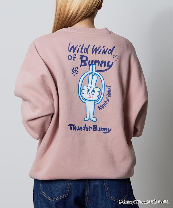 Thunder Bunny / 《Thunder Bunny》 / 特別款寬鬆版型背部印花圓領衛衣【限量】