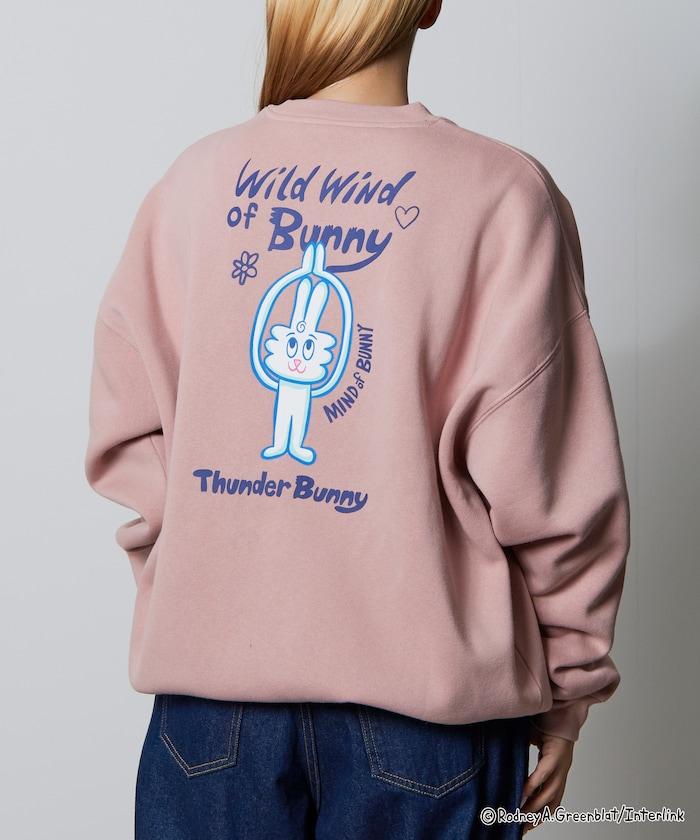 Thunder Bunny / 《Thunder Bunny》 / 特別款寬鬆版型背部印花圓領衛衣【限量】
