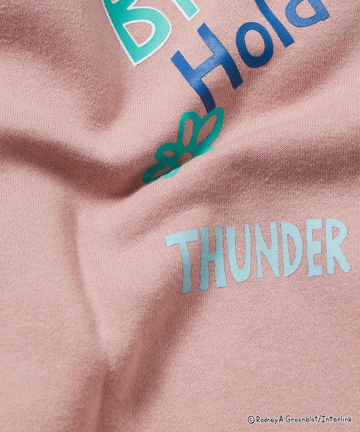 Thunder Bunny / 《Thunder Bunny》 / 特別款寬鬆版型背部印花圓領衛衣 / 天空色