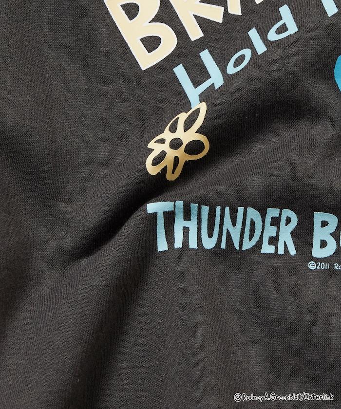 Thunder Bunny / 《Thunder Bunny》 / 特別款寬鬆版型背部印花圓領衛衣 / 天空色
