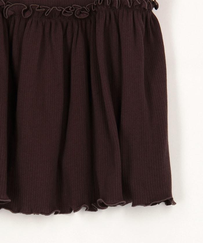 【套裝商品】軍風羅紋2WAY吊帶背心套裝 長袖T恤